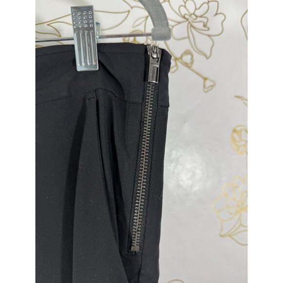 Athleta Pants Women’s 14T Gramercy Black Track Trouser Wide Leg Snap Hem -010 - Picture 5 of 8